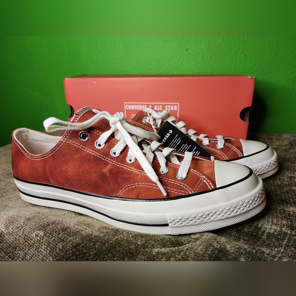 Converse Chuck 70 OX Sneakers Shoes Red Bark Mens Size 10 / Womens SIze 12 NIB